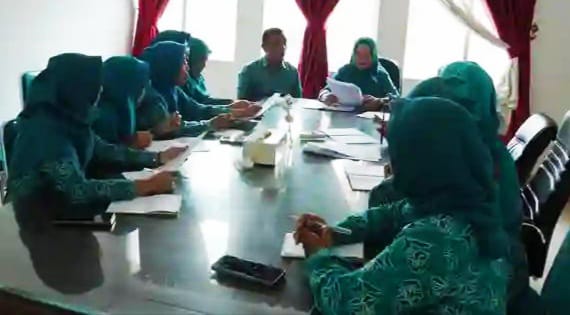 Suasana Bimtek TP PKK Sumbar di Hall Lantai. III Balai Kota Padang Panjang, Jumat (6/9/2024)